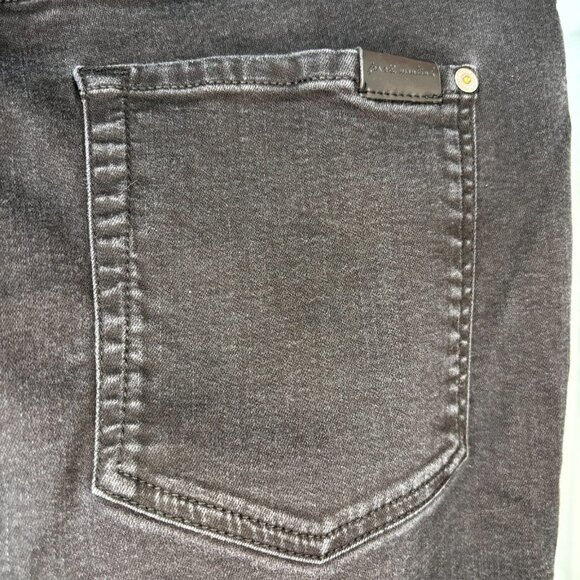 7 FOR ALL MANKIND B(air) High Waist Ankle Skinny Womens 31 Black Stretch - Picture 9 of 10